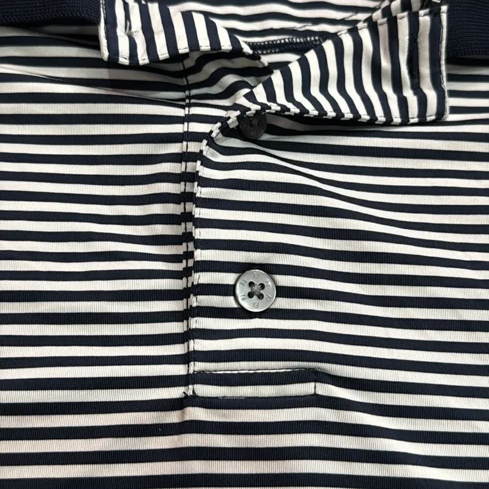 FootJoy FJ Men’s‎ Golf Stretch Striped embroidered Logo Polo Shirt Size L